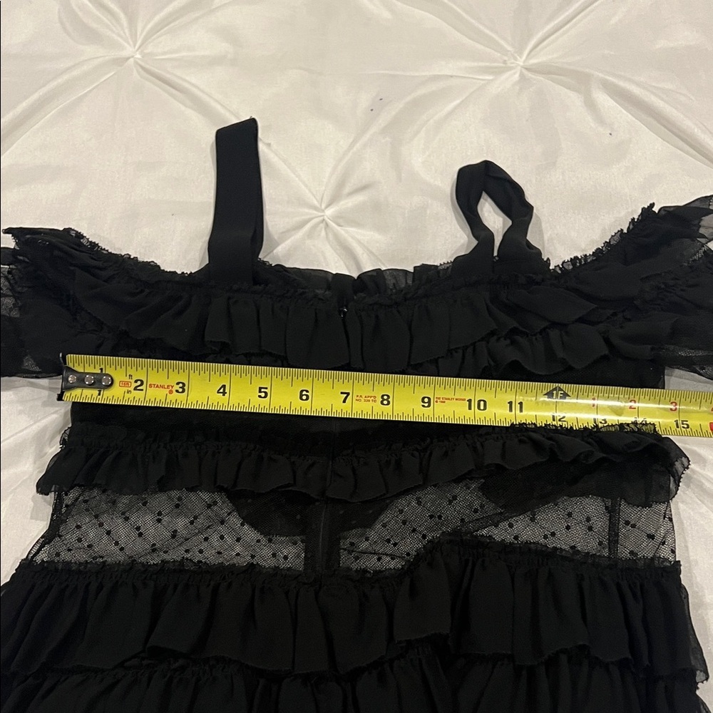 ALEXIS Elegant Black Ruffled Women's Top Size XS - Picture 13 of 13